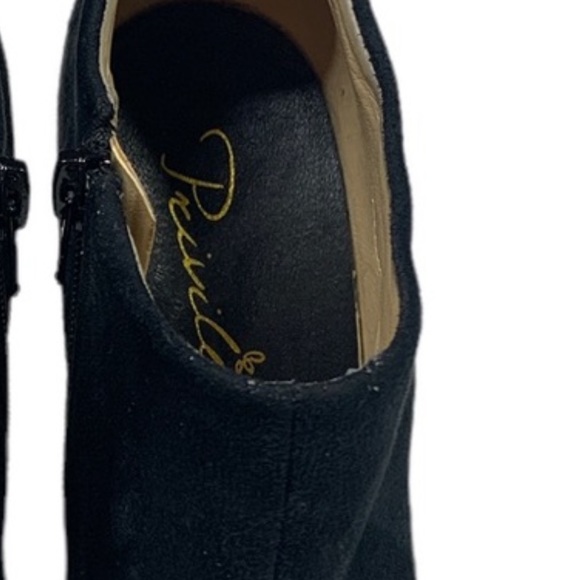 Privileged black platform booties with glitter detail size 8 - Picture 4 of 13